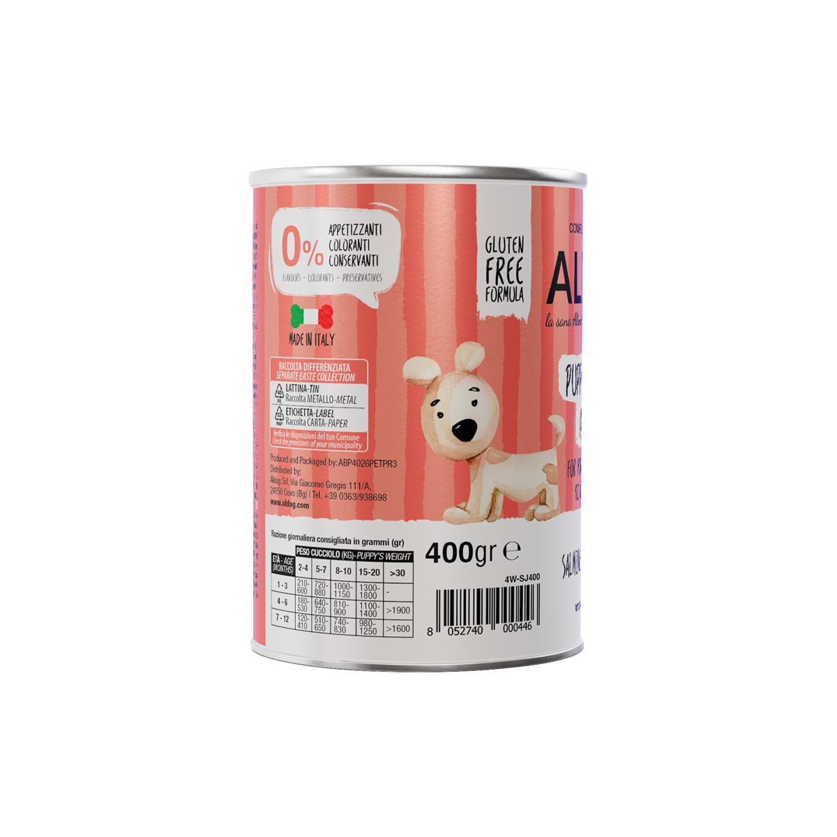 ALDOG Nassfutter Puppy Junior Artica
