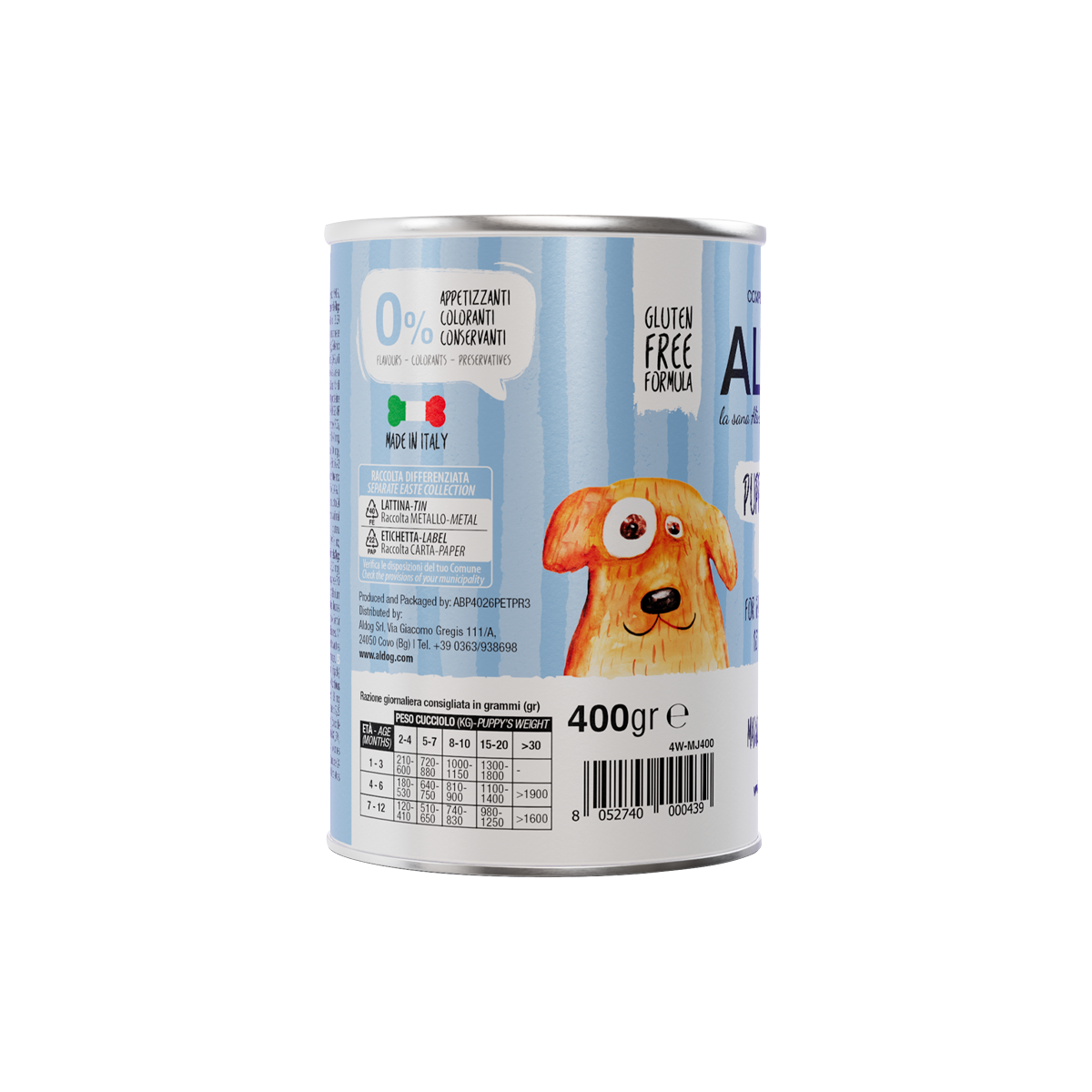 ALDOG Nassfutter Puppy Junior Pork