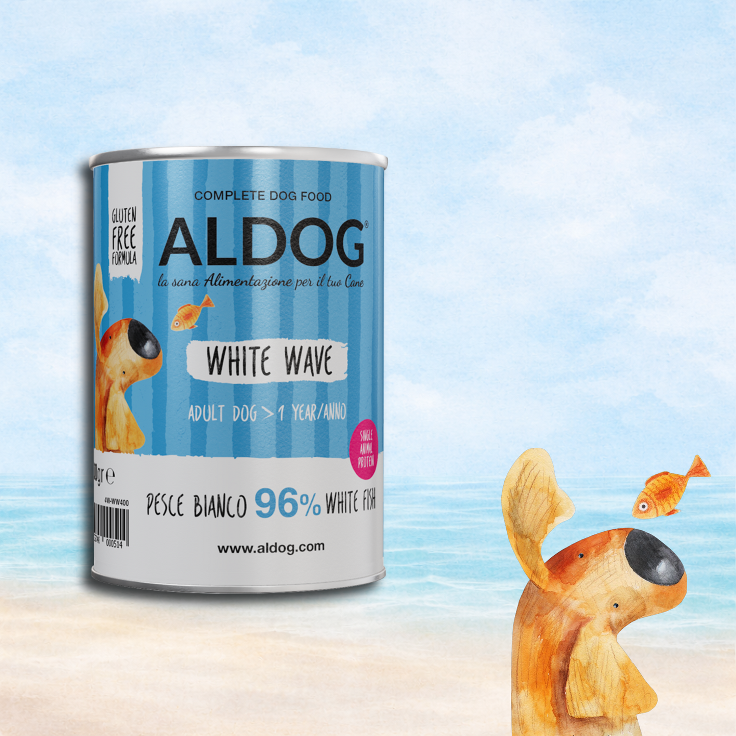 ALDOG White Wave Nassfutter