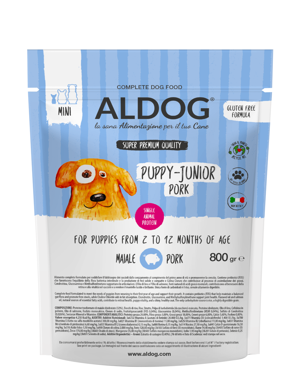 ALDOG Puppy Junior Pork Mini